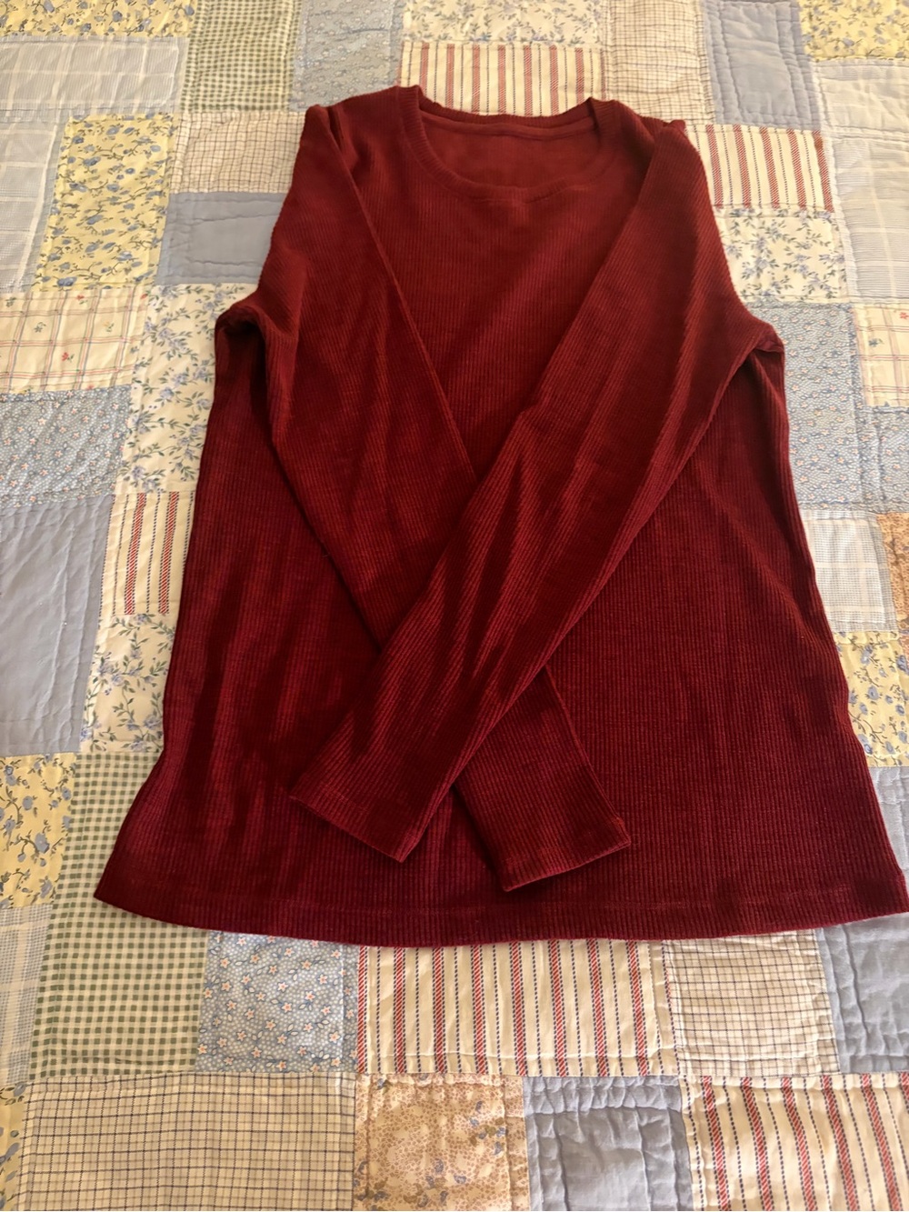 Woolx Hadley Ribbed Crew, Size L